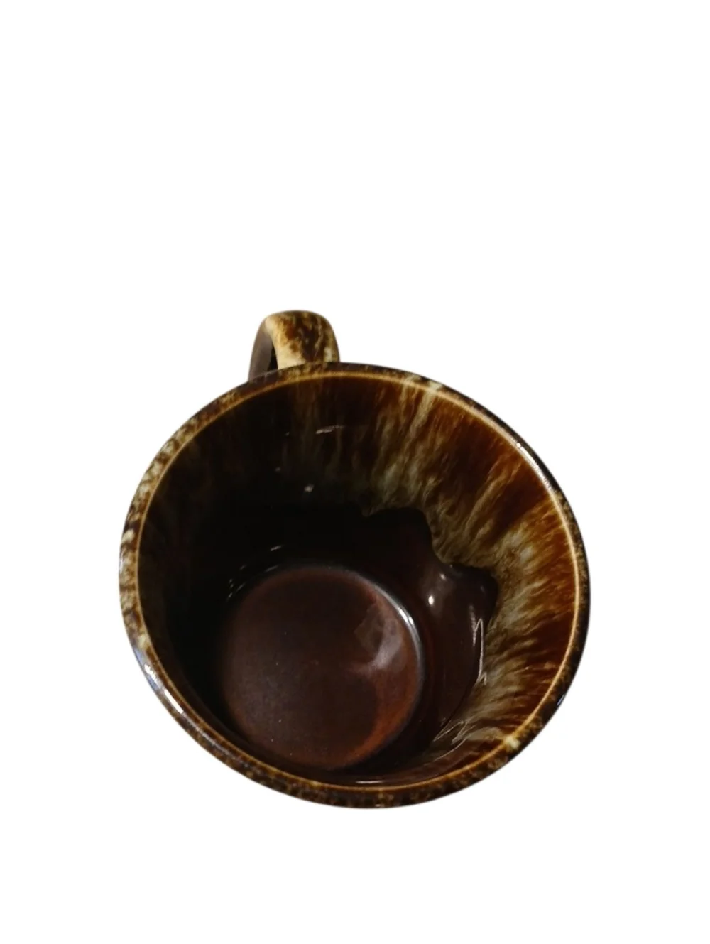 Brown Drip Glaze Ceramic Coffee Mug USA